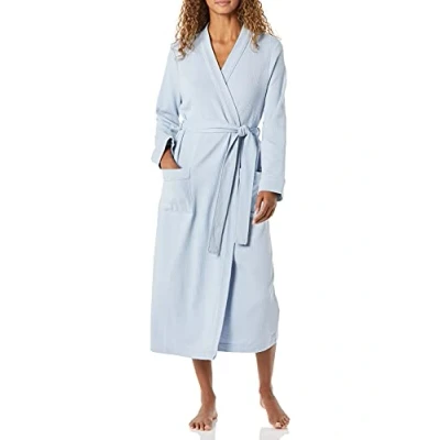 Abbildung von Amazon Essentials Damen Leichter Waffel Bademantel, Lang (Erhältlich In Übergröße), Staubblau, XL