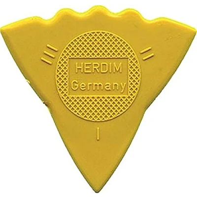 Abbildung von Herdim Plektrum 3 Stärken 12er Pack Farbe: Gelb, 661102