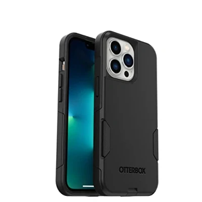 Abbildung von OtterBox Commuter Hülle für iPhone 13 Pro, sturzsicher, schützende Hülle, 3X antimikrobieller Schutz, Schwarz, Keine Einzelhandelsverpackung