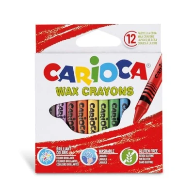 Abbildung von Carioca Pastelli a Cera Lavabili, 12 Pezzi