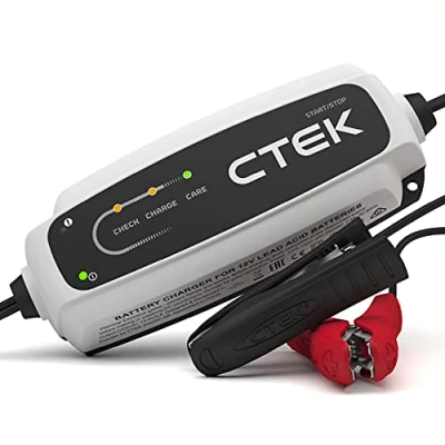 Abbildung von CTEK CT5 START/STOP, Batterieladegerät 12V, Erhaltungsladegerät, Intelligentes Ladegerät Autobatterie, Auto, Batteriepfleger Mit Entsulfatierungsprogramm Und Start/Stop Technologie
