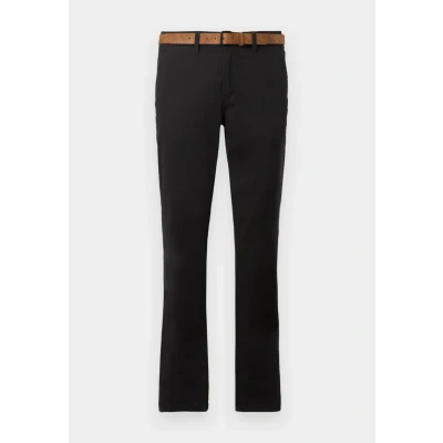 Abbildung von TOM Tailor Denim SLIM FIT Chino WITH BELT Chino, Herren, Größe: 36x32, Black