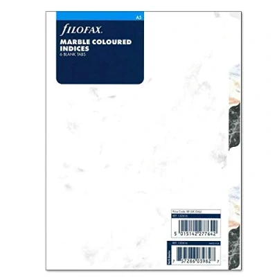 Abbildung von Filofax A5 Marmor 6 blanko Registerkarten