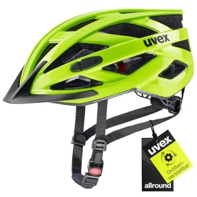 Abbildung von uvex i vo 3D Leichter Allround Helm für Damen und Herren individuelle Größenanpassung erweiterbar mit LED Licht neon Yellow 52 57 cm