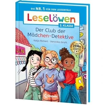 Abbildung von Leselöwen 2. Klasse der Club Mädchen Detektive: Die Nr. 1 für den Leseerfolg Mit Leselernschrift ABeZeh Erstlesebuch Kinder ab 7 Jahren