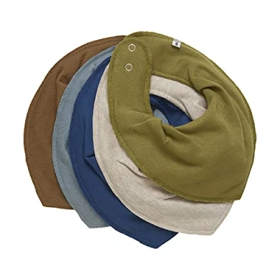 Abbildung von Pippi Unisex Baby 5er Pack Bibs Dreieck Lätzchen, Dark Denim, Einheitsgröße