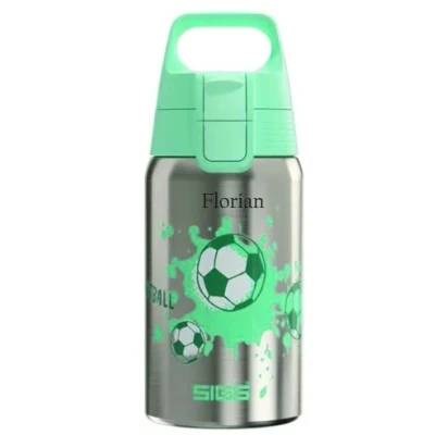 Abbildung von SIGG Edelstahl Trinkflasche Kinder Shield One Uni Skate Für Kohlensäurehaltige Getränke Geeignet Auslaufsicher Federleicht BPA frei Sport &amp; Schule Alu Hellpink mit Einhorn 0,5L