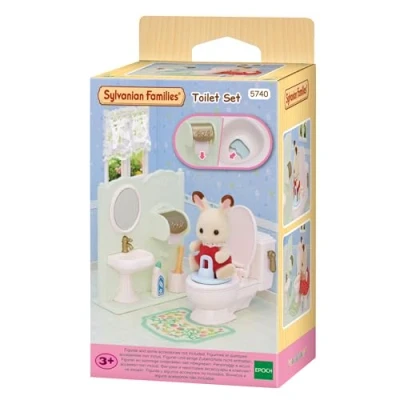 Abbildung von Sylvanian Families 5740 Toiletten Set Puppenhaus Möbel