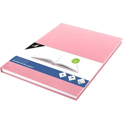 Abbildung von Skizzenbuch Kangaro KTC A4 blanko mit rosa Pastell Hardcover, 80 Blatt 100 gramm weiß Säurefreies Papier, K 5352