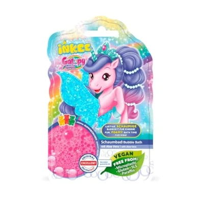 Abbildung von INKEE Bubble Bath Liquid Galupy Unicorn Einhorn Badezusatz für Kinder, Schaumbad kinder Mit Aloe vera &amp; Gummibärchen Aroma, 40g