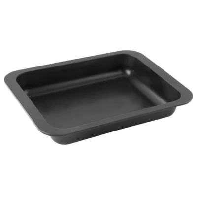 Abbildung von Zenker Ofenbackform (33 x 5,5 25 cm) SPECIAL COOKING, rechteckige Ofenform mit Antihaftbebeschichtung, Backform extra hohem Rand (Farbe: Schwarz), Menge: 1 Stück
