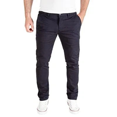 Abbildung von PITTMAN Derrick Chino Hose Herren Chinohose für Männer Slim Fit Herrenhose Stretch Chinohosen, Grau (Silver Lining 144501), W34/L32