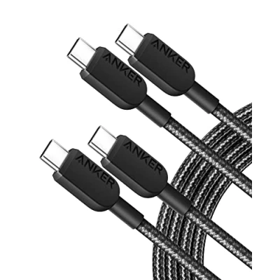 Abbildung von Anker USB C auf Kabel, 310 Kabel 60W, 180cm Ladekabel für iPhone 16/15 Serie, MacBook Pro/Air, iPad Galaxy S24, Pixel, Switch, LG und mehr (USB 2.0) 180cm+180cm