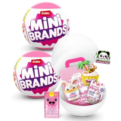 Abbildung von Mini Brands Kawaii Kapsel von ZURU, Überraschungs Minis zum Sammeln, Blindverpackung, Sammelartikel mit japanischem Thema (2 Kapseln), 2 Capsules