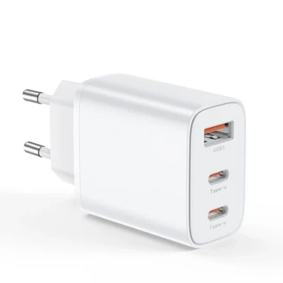 Abbildung von USB C Ladegerät Adapter Netzteil 3 Ports Mehrfach Stecker mit USBC und A, 30W Multiport Handy Schnellladegerät Ladestecker for iPhone 16 15 14 13 12 11 Plus Pro Max SE 2020 XS XR 8 7