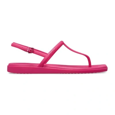 Abbildung von Crocs Miami Zehentrenner, Damen, Größe: 34/35, Dragon fruit Schuhe