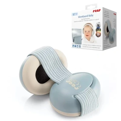 Abbildung von reer SilentGuard Baby Kapselgehörschutz Gehörschutz für Babys &amp; Kinder 12 24 Monate Besonders weich, leicht mitwachsend SNR 25, schützt bis 40 dB Himmelblau