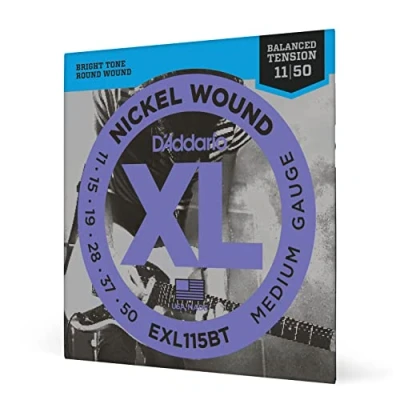 Abbildung von D&#039;Addario Gitarrensaiten E Gitarre Gitarren Saiten EXL115BT Medium, Balanced Tension, 11 50 1 Stück