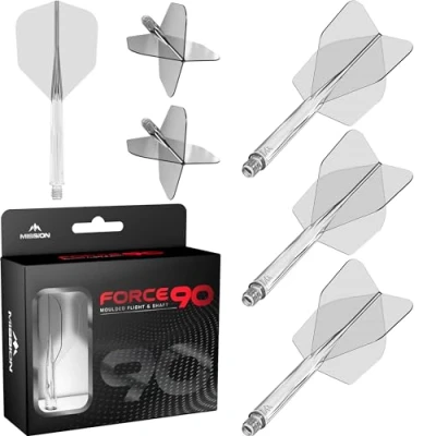 Abbildung von Mission Force 90 Clear NO6 Dart Flights Short