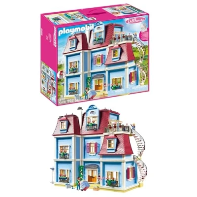Abbildung von PLAYMOBIL Dollhouse 70205 Mein Großes Puppenhaus, Mit funktionsfähiger Türklingel, Ab 4 Jahren