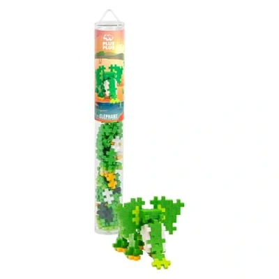 Abbildung von Plus 4323 Geniales Konstruktionsspielzeug, Elefant, Kreativ Bausteine Tube, Bausteinset für Kinder ab 5 Jahren, 100 Teile