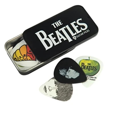 Abbildung von D&#039;Addario Beatles Gitarrenplektren The zum Sammeln Logo Collectible Tin/Picks