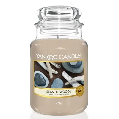Abbildung von Yankee Candle Duftkerze im Glas (groß) Seaside Woods Brenndauer bis zu 150 Stunden