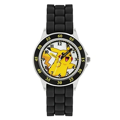 Abbildung von Pokémon Unisex Kinder Analog Quarz Uhr mit Silikon Armband POK9048