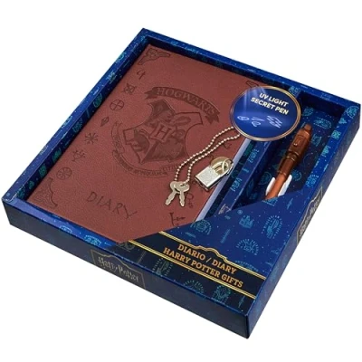 Abbildung von Harry Potter Tagebuch mit Schloss, Magisch und lustig Notizbuch, Schlüssel Unsichtbar Stift, Journal Buch für Alltägliches Schreiben, Geschenke