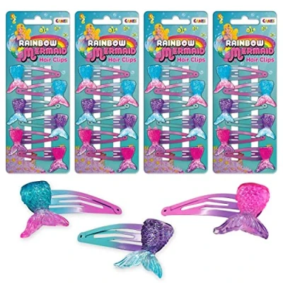 Abbildung von CRAZE Accessoires Mermaid Hair Clips Megaset 24 Haarspangen Meerjungfrau Haarklammern Haarschmuck für Kinder 29640