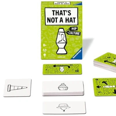 Abbildung von Ravensburger 22589 That&#039;s not a hat Pop Culture Partyspiel, Kartenspiel für 3 8 Personen, lustige Unterhaltung ab Jahren