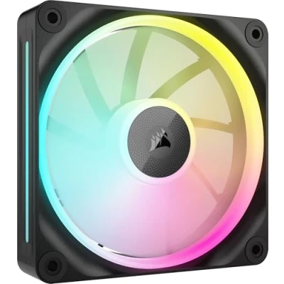 Abbildung von CORSAIR iCUE LINK LX120 RGB 120mm PWM Lüfter Einzelpackung Dual Light Loops Erfordert System Hub (Separat Erhältlich) AirGuide Technologie Schwarz