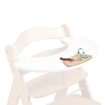Abbildung von hauck Play Puzzling S, Turtle &amp; Flower Baby Puuzle ab 10 Monaten Kompatibel mit Tray Spielbrett für Alpha+, Beta+ Arketa Holzhochstuhl, Holz Spielzeug Lebensmittelechtem Silikon