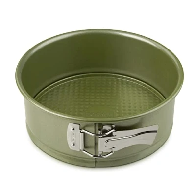 Abbildung von Zenker Springform Ø 20 cm mit hohem Rand aus der Serie Green Vision Ressourcenschonende und klimaneutrale Backform 20er Kuchenbackform veganer Antihaftbeschichtung