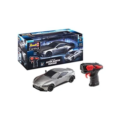 Abbildung von Revell Control Aston Martin Vantage I Maßstab 1:24 Detailgetreues Design 2,4 GHz Technologie für störungsfreies Fahren Transmitter Perfekt Liebhaber von Martin, Silber