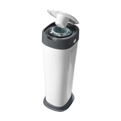 Abbildung von Tommee Tippee Twist &amp; Click Windeleimer XL, Fasst bis zu 60 Windeln, Umweltfreundlicheres System mit 1 Nachfüllkassette Nachhaltig Bezogener Antibakterieller Greenfilm Folie