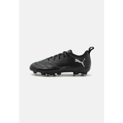 Abbildung von Puma Future 8 PLAY FG/AG JR Unisex Fußballschuh Nocken für Kinder, Größe: 33, Black/silver/fluo green Schuhe