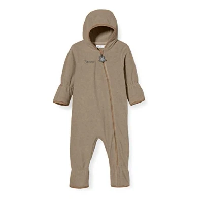 Abbildung von Sterntaler Unisex Baby Overall aus Microfleece, Mit Reißverschluss und Hand Fußstulpen, Braun Melange, 62