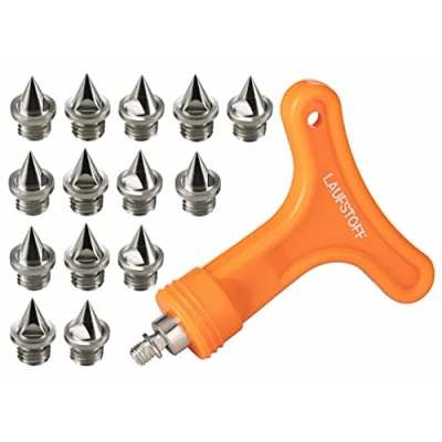 Abbildung von LAUFSTOFF Spikes für Leichtathletik Ersatzdornen Spike Nägel (6 mm 14 Stk. + Schlüssel)