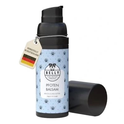 Abbildung von Belly Pfotenbalsam Hund heilt, repariert und regeneriert trockene, rissige &amp; beschädigte Pfoten, Hundepfoten Balsam, Pfotenpflege Hund, für Hunde, 50 ml