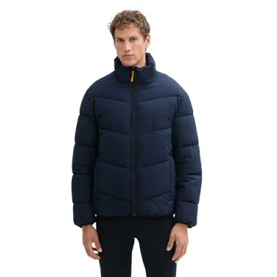 Abbildung von TOM Tailor Denim Wasserabweisende Puffer Winterjacke, Herren, Größe: XL, Sky captain blue
