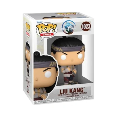 Abbildung von Funko Pop Games Mortal Kombat Liu Kang god of the fire Figur