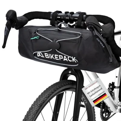 Abbildung von BIKEPACK Fahrradtasche Rahmen Ideale Fahrradtasche, Rahmentasche Fahrrad für Rennrad &amp; Mountainbike Oberrohrtasche perfekt als Bikepacking Taschen/Premium Fahrradtaschen (Lenkertasche)
