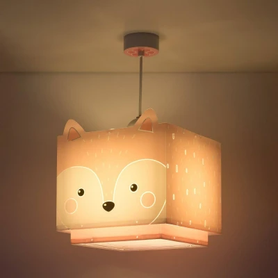 Abbildung von Dalber kinderlampe Pendelleuchte Hängelampe Little Fox Fuchs Tiere, Rose