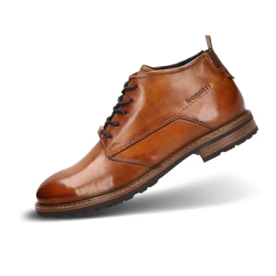 Abbildung von bugatti Schnürstiefelette, Herren, Größe: 45, Cognac Schuhe