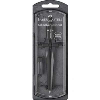 Abbildung von FABER CASTELL 174530 Schnellverstellzirkel Stream, Blackstone, 1 Stück