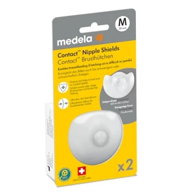 Abbildung von Medela Contact Brusthütchen BPA frei Aus ultradünnem, weichem Silikon Inklusive 2 und Etui 20 mm, medium