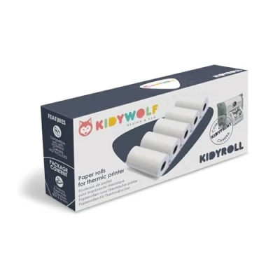 Abbildung von KIDYWOLF Normalpapier zu Sofortbildkamera 5 Rollen