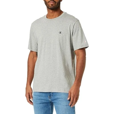 Abbildung von Champion Herren Legacy Basics s Crewneck T Shirt, Hellgrau Meliert, XL