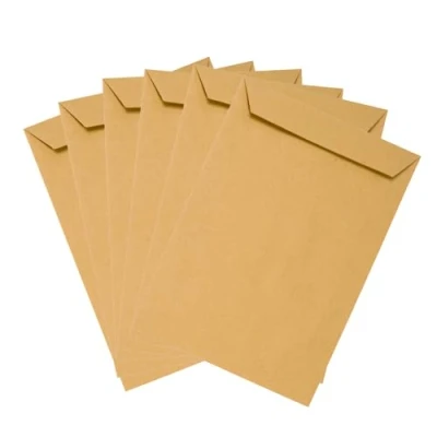 Abbildung von Emerson 50x Versandtasche braun DIN C5 162 x 229 mm 80g großer Briefumschlag Maxibrief haftklebend ohne Fenster Umschlag groß Briefkuvert a5 envelope big brown große Papier
